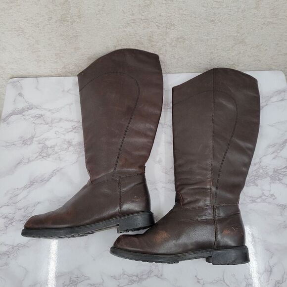 Blondo Canadian Knee High Brown Pull On Riding Boots Women's Size 7.5B - Picture 3 of 15